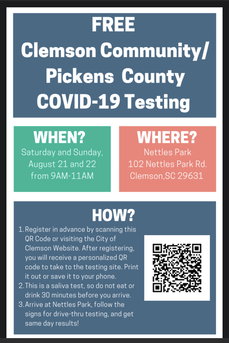 Community Covid Testing August 21-22, 2021