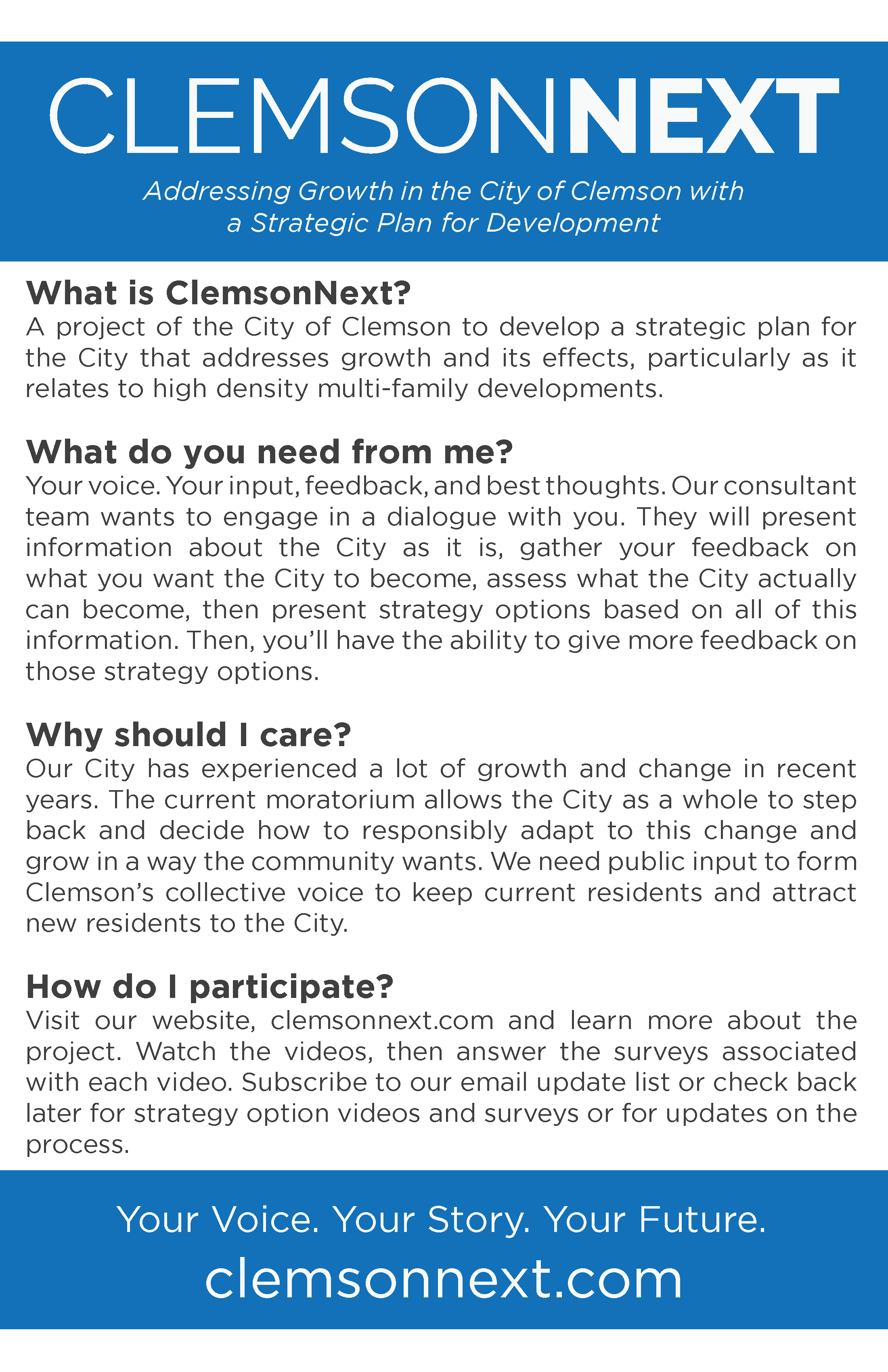 Information about ClemsonNext