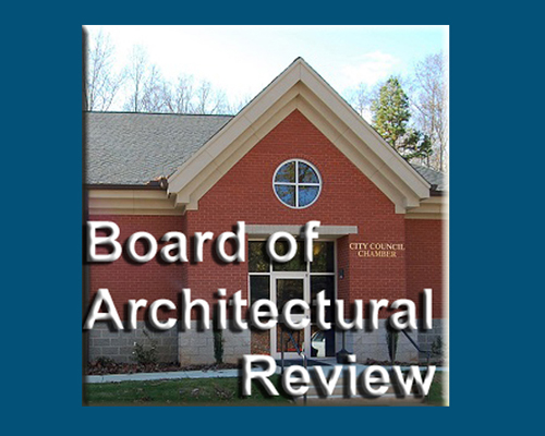 Board of Architectural Review Meeting August 1, 2017