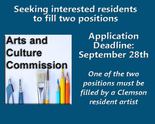 Arts and Culture Commission Seeking Applications