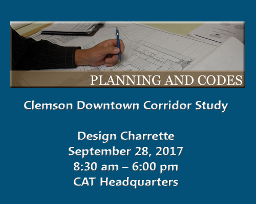 Clemson Downtown Corridor Study: Design Charrette