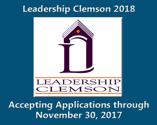 Leadership Clemson Now Seeking Applications