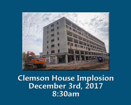 Clemson House Implosion