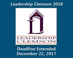 Leadership Clemson 2018 Application Deadline Extended
