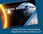 Spring Break Camp Clemson: Registration Starts February 19th!