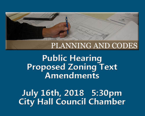 Notice of Public Hearing July 16, 2018 - CANCELLED