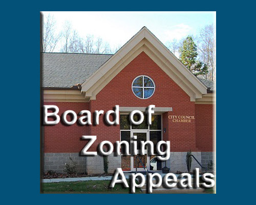 Board of Zoning Appeals Meeting CANCELLED July 19, 2018