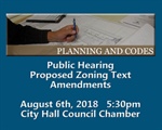 Notice of Public Hearing August 6, 2018