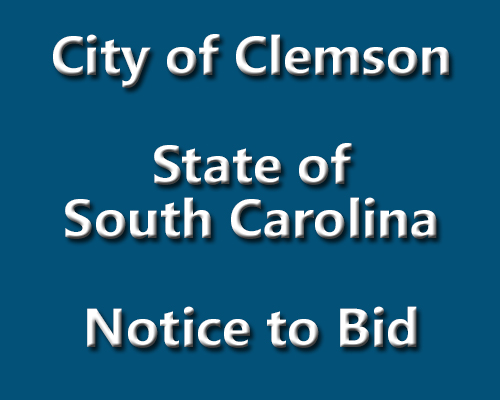 Notice to Bid - City of Clemson - 25 Yard Rear Loading Garbage Truck