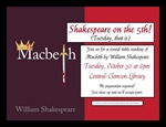 Shakespeare on the 5th Tuesday: Macbeth