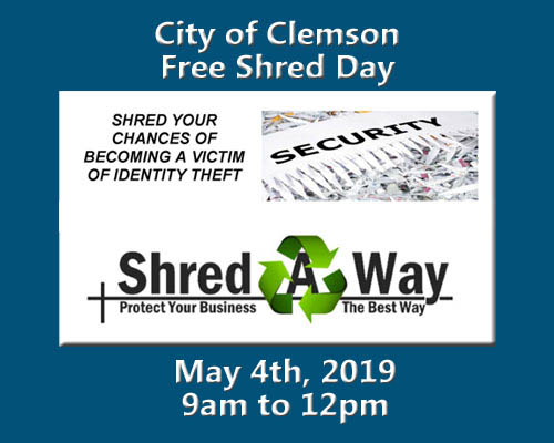 City of Clemson Community Shred Day