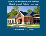 Board of Architectural Review Meeting and Public Hearing