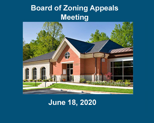 Board of Zoning Appeals Meeting - Amended