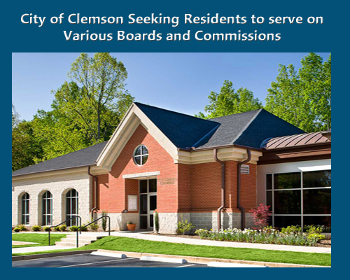 City of Clemson Seeks Volunteers for Housing and Community Life Committee