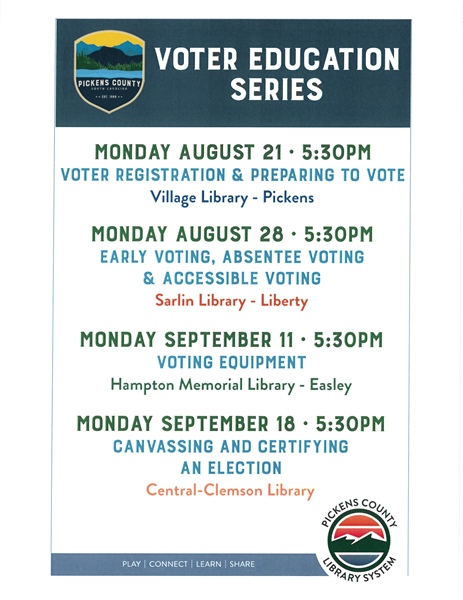 Pickens County Voter Education Series