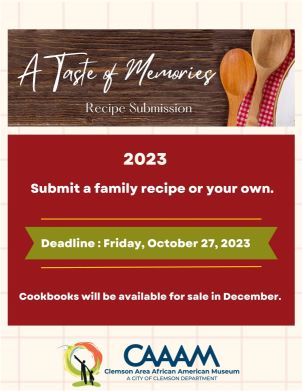 A Taste of Memories - Recipe Submission Opportunity