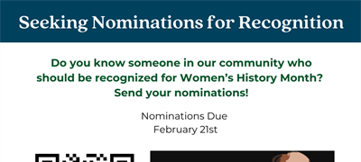 Seeking Nominations for Women's History Recognition