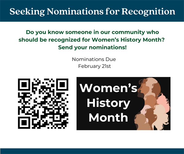 Seeking Nominations for Women's History Recognition