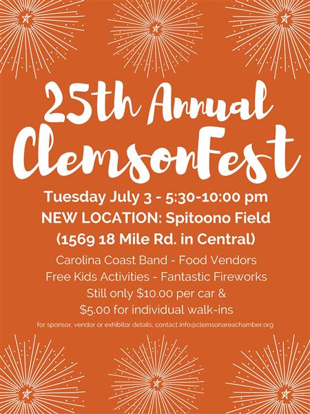 25th Annual ClemsonFest - City of Clemson South Carolina