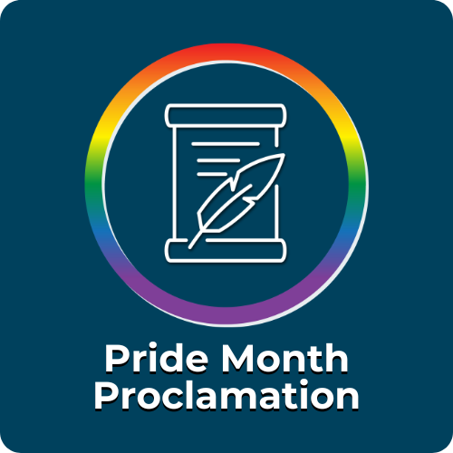 Click here to view City Council's Proclamation for Pride Month